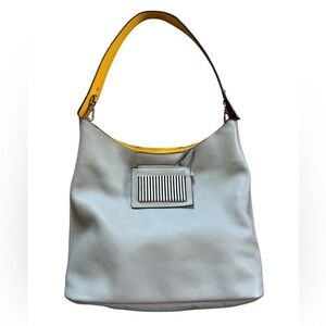 Henri Bendel Hobo Bag Gray/Yellow